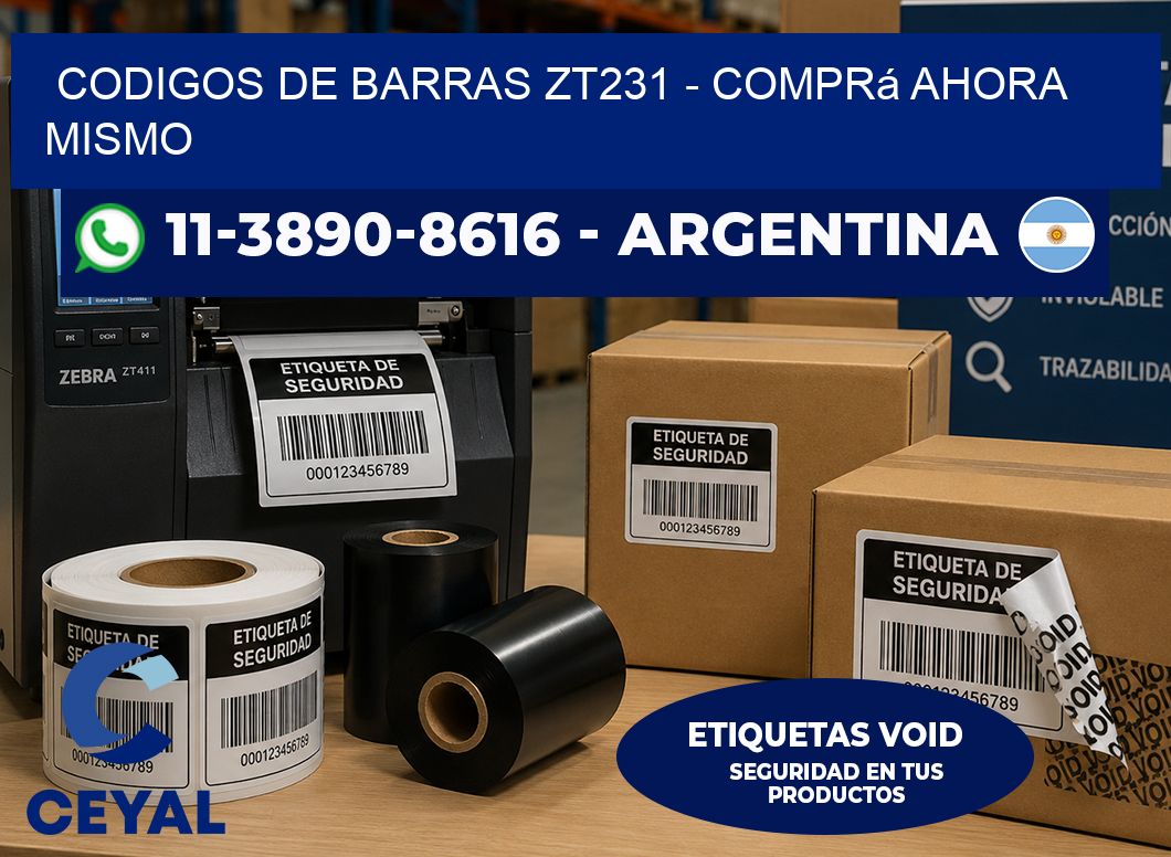 codigos de barras zt231 - Comprá ahora mismo