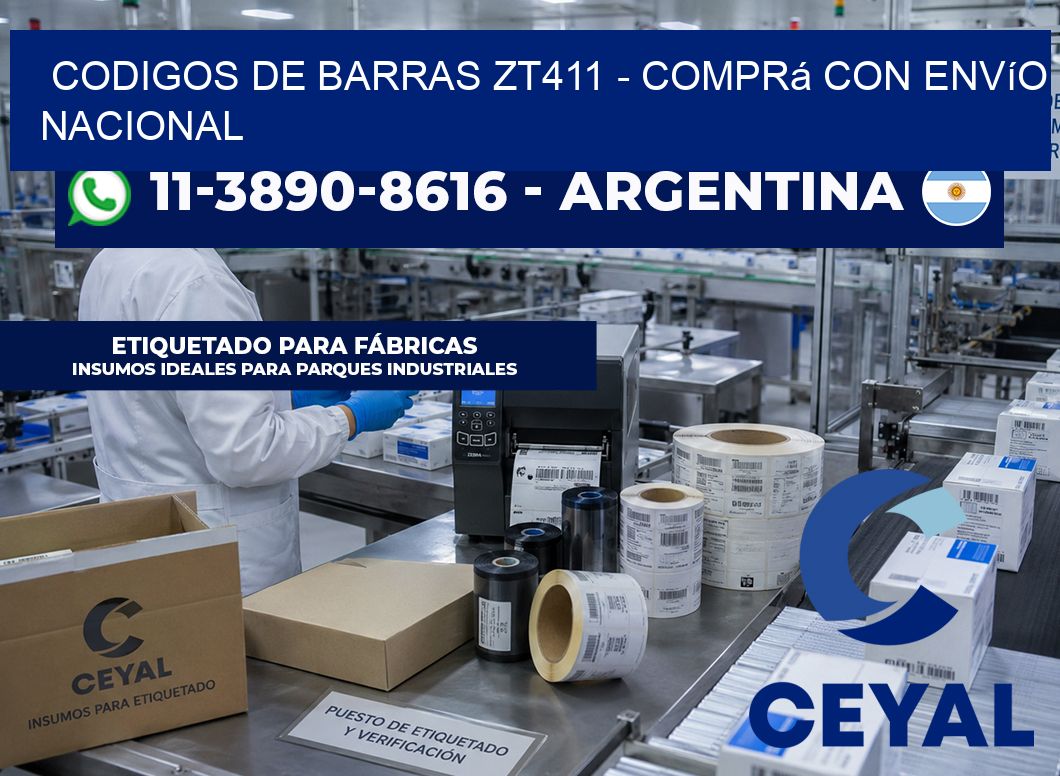 codigos de barras zt411 - Comprá con envío nacional