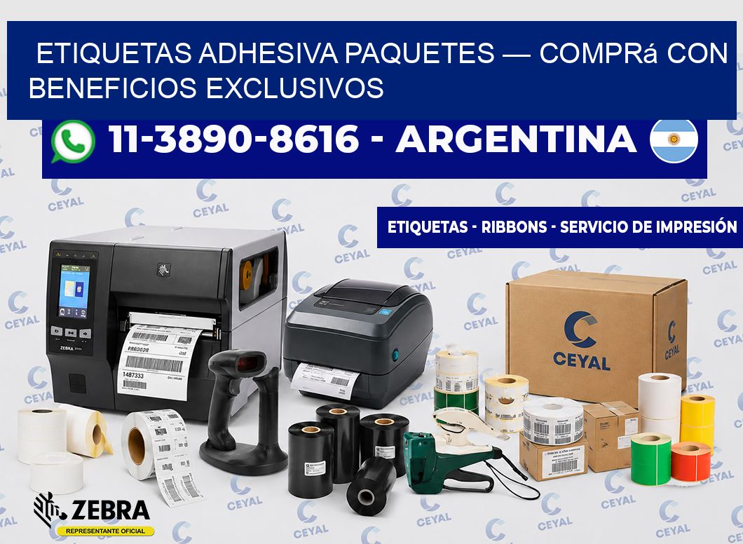 etiquetas adhesiva paquetes — Comprá con beneficios exclusivos