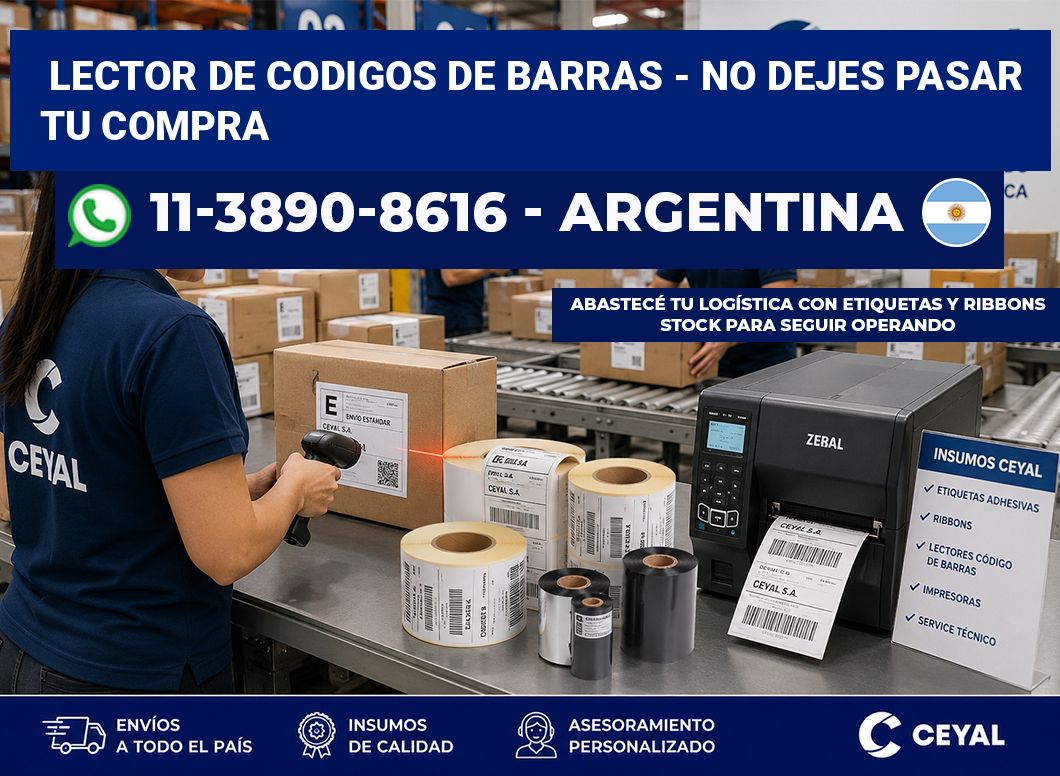 lector de codigos de barras - No dejes pasar tu compra
