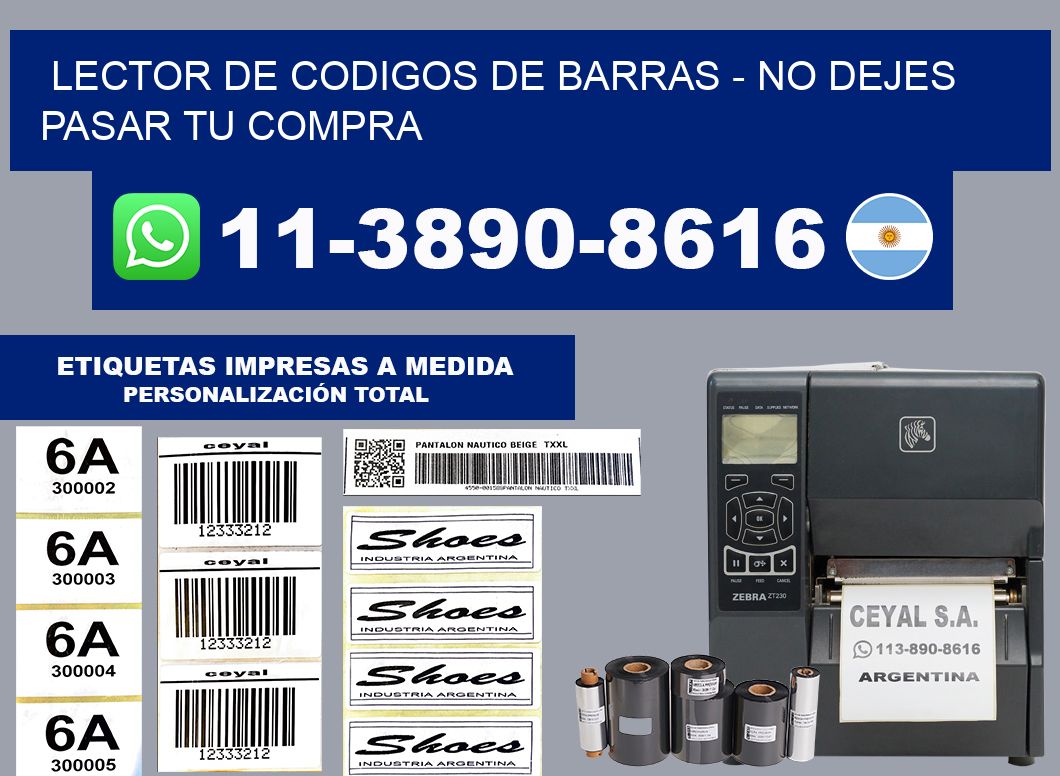 lector de codigos de barras - No dejes pasar tu compra