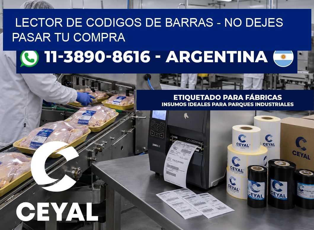 lector de codigos de barras – No dejes pasar tu compra
