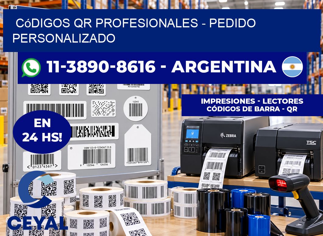 Códigos QR Profesionales - Pedido personalizado