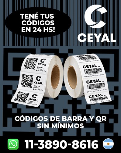 Códigos de barras Profesionales - entrega rapida