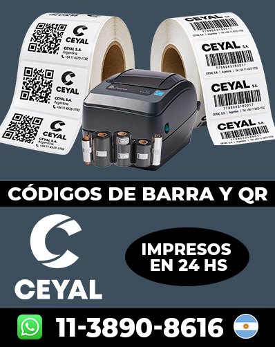 Códigos de barras Profesionales - entrega rapida