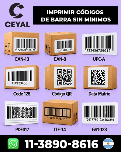 Etiquetas para Identificar Prendas con Códigos Arg